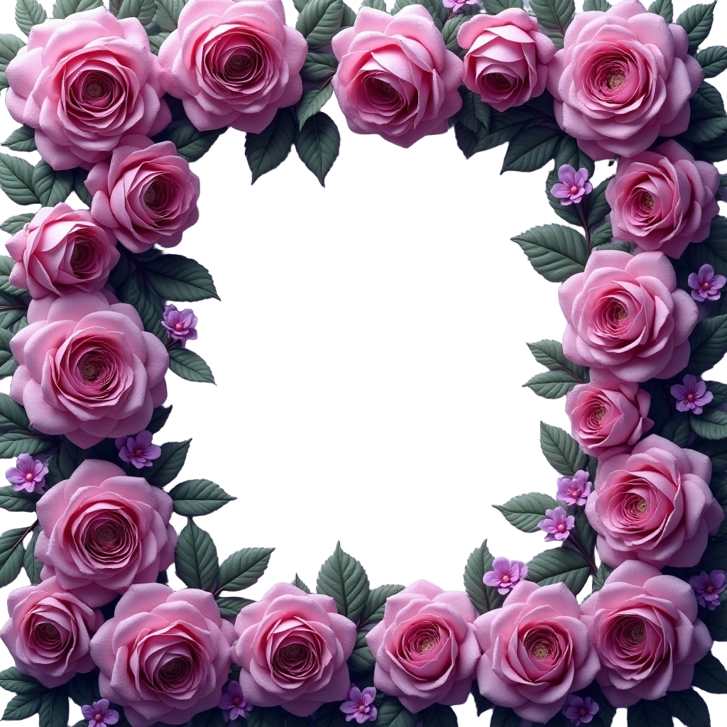 Pink Rose Wreath